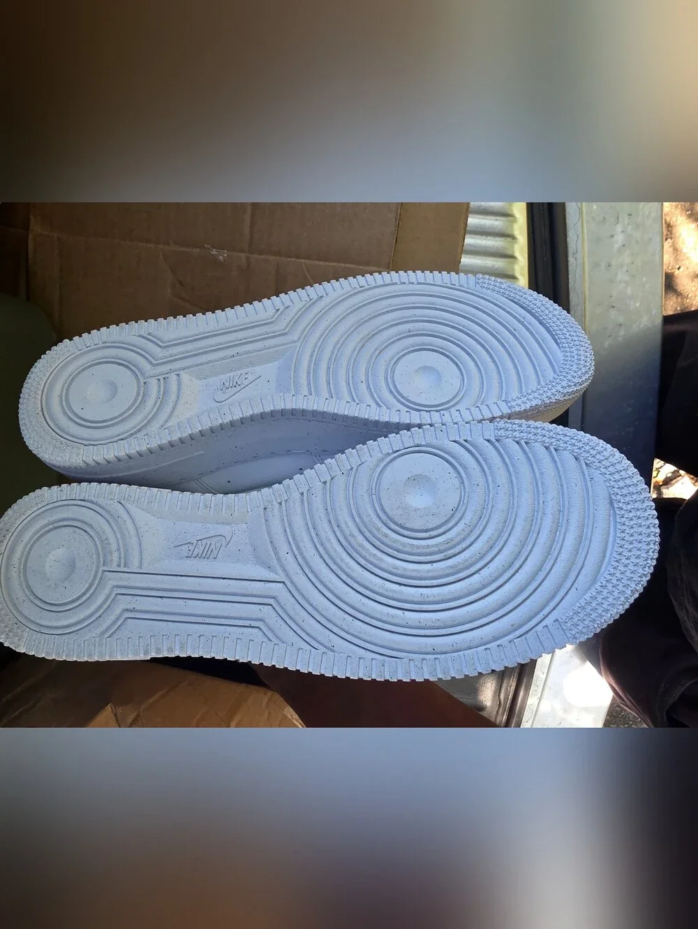 Brand New Nike Air Force 1's Size 10 White Low-Top Sneakers Mint Green No Box